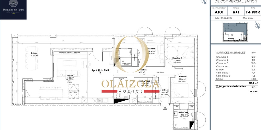 appartement à BIDART (64210)