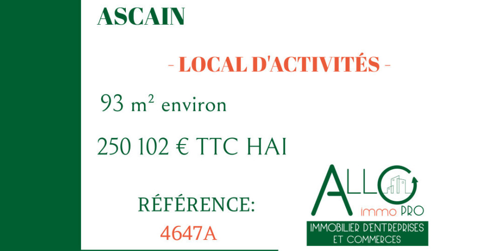 local industriel à ASCAIN (64310)
