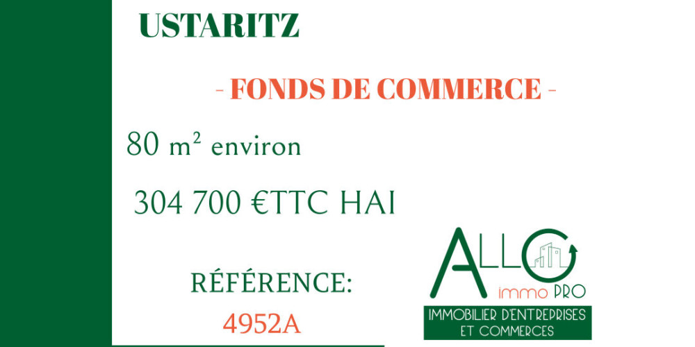 fond de commerce à USTARITZ (64480)