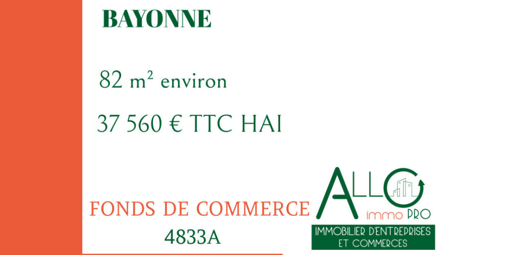 fond de commerce à BAYONNE (64100)