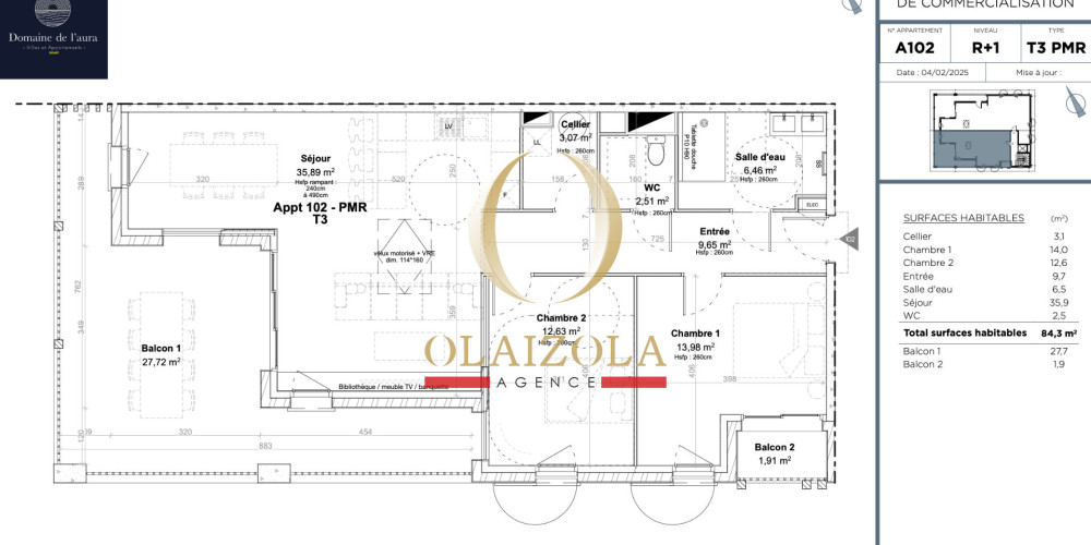 appartement à BIDART (64210)