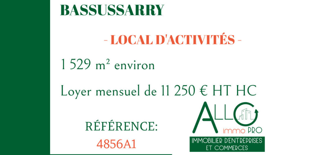 local industriel à BASSUSSARRY (64200)