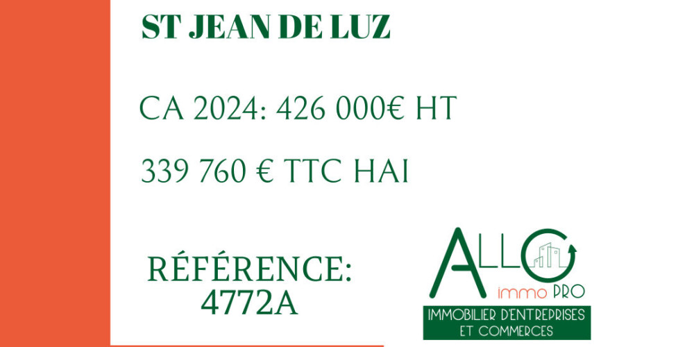 fond de commerce à ST JEAN DE LUZ (64500)