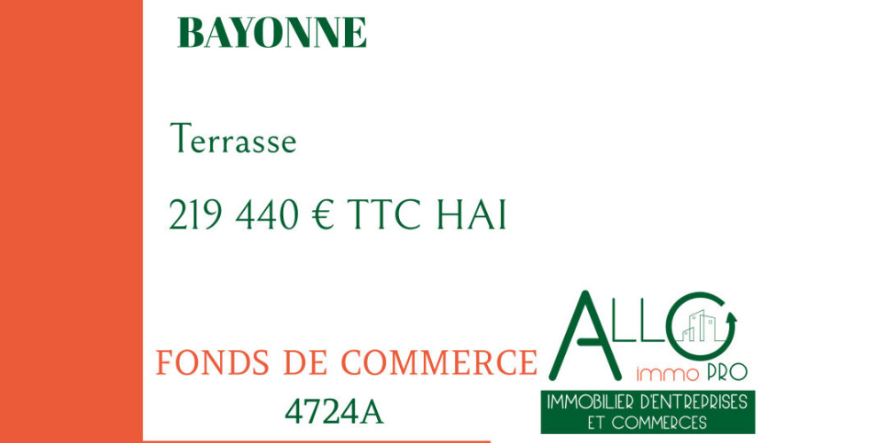 fond de commerce à BAYONNE (64100)
