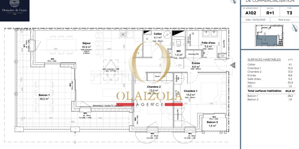 appartement à BIDART (64210)