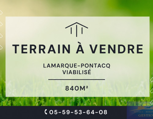 terrain  LAMARQUE PONTACQ